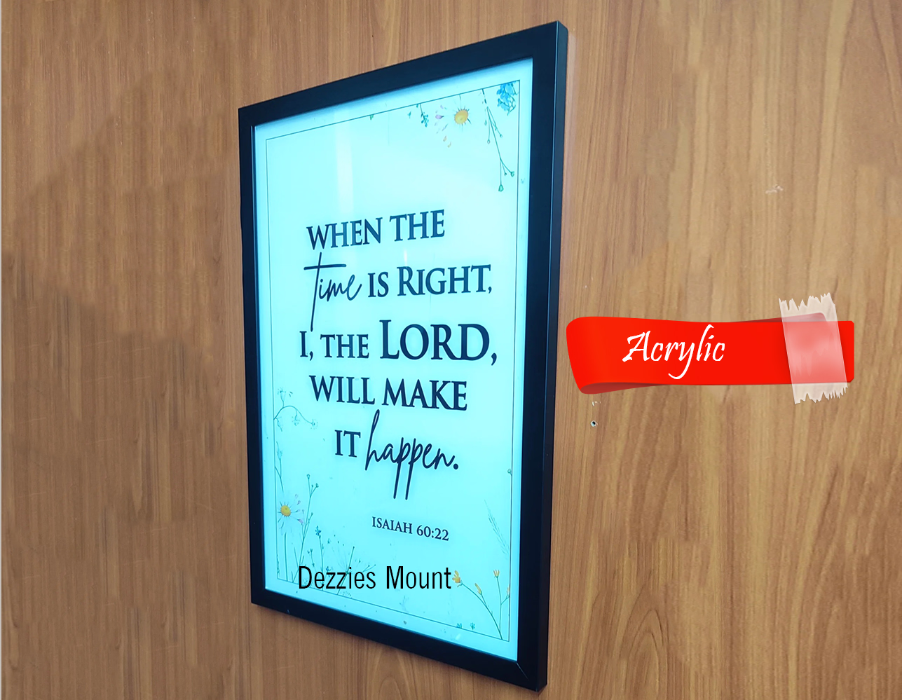 Dezzies Mount Framed Acrylic